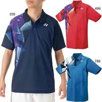 日本直邮Yonex 男式女式衬衫网球羽毛球服上衣 Polo 衫短袖 10606