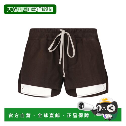 香港直邮RICK OWENS 女士短裤 RP02F5316LBS84 AW2026 深棕色