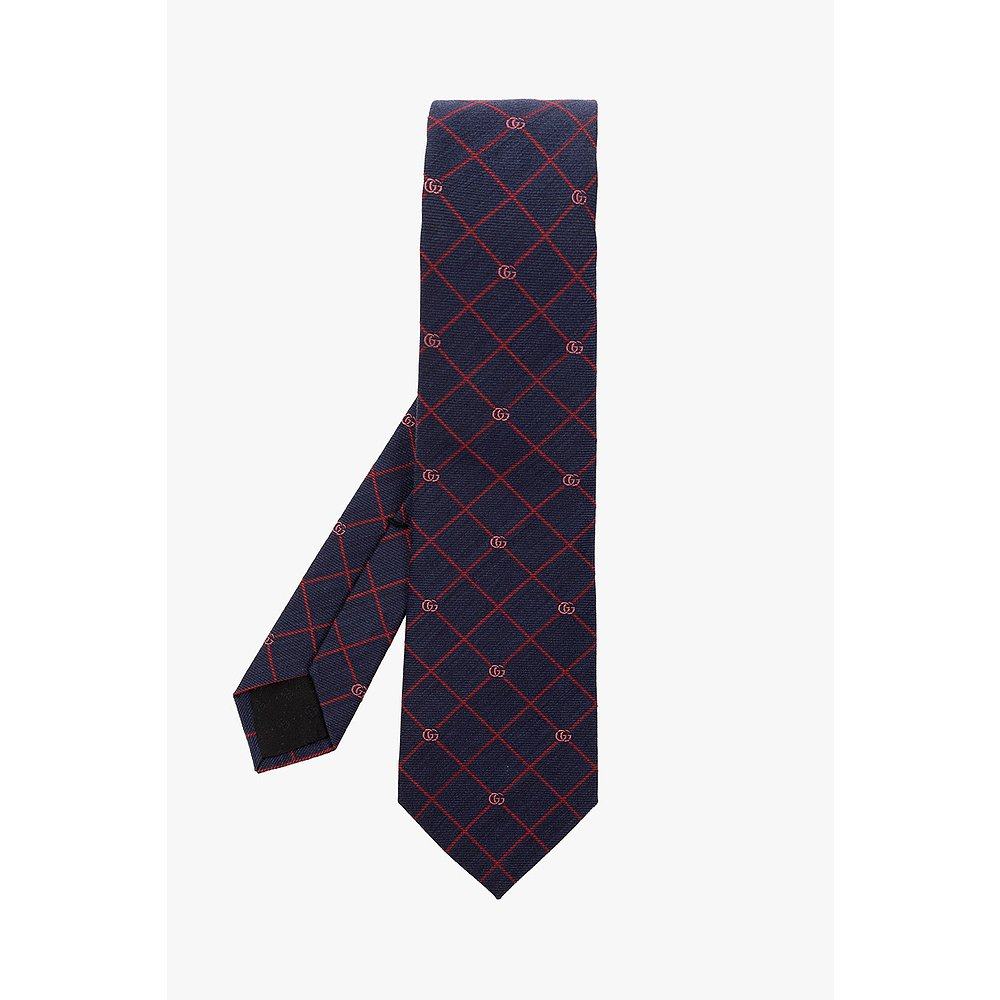GUCCI 男士领带 7211894E6524274 CO 黑色 双 G 格纹提花领带,童装/婴儿装/亲子装,领带,淘宝优惠券,粉丝福利购,淘宝优惠卷