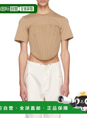 香港直邮Dion Lee 紧身胸衣 T 恤 C3097R23KHAKI