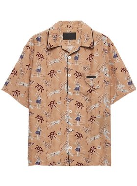 PRADA 男士衬衫 UCS52417OYSOOOF0770 AW2025 花色