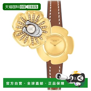自营Coach Women's Tea Rose Gold Dial Watch - gold 美国奥莱直