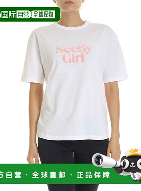 1h可退 香港直邮SEE BY CHLOÉ 女士T恤 CHS19AJH07114109 CO 白色