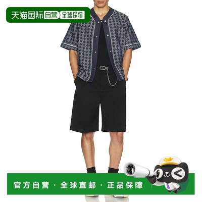 香港直邮AMIRI 男士 MA Quad 牛仔棒球衬衫 AMDNIR1042