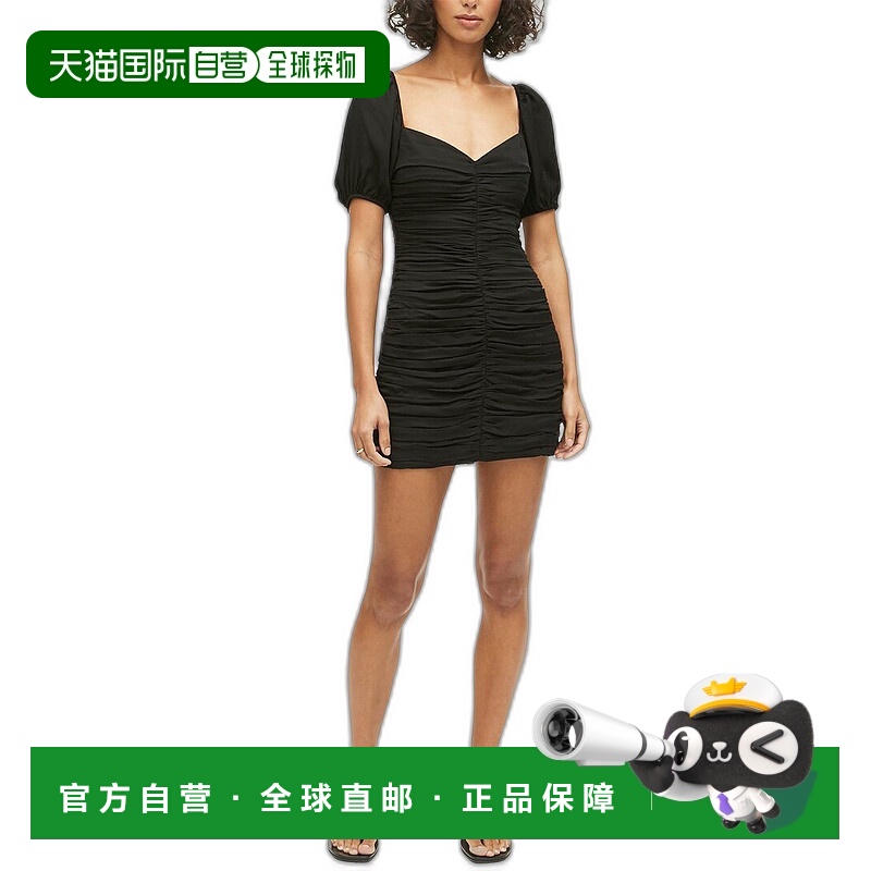 自营 RHODE Esme 迷你连衣裙 - 黑色包臀裙 美国直发奥莱