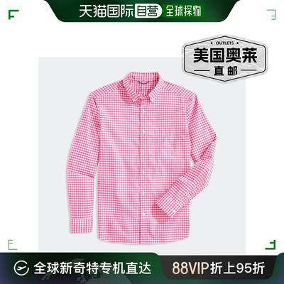 vineyard vines男式经典版型 Otg Brrr 格纹 Otg Brrr 衬衫，Knoc