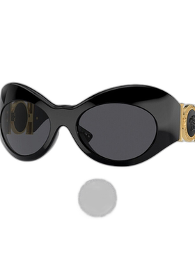 1h可退 美国直邮Versace 深灰色不规则女士太阳镜 VE4462 GB1/87