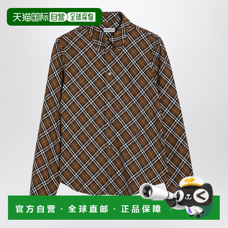 1h可退 香港直邮潮奢 Burberry 巴宝莉 女士 OXID-COLOURED 格纹