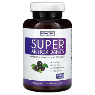 香港直邮Healths Harmony,级抗氧化剂,水果复合物,120 粒胶囊