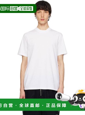 1h可退 香港直邮Jil Sander 吉尔 桑达 男士 白色 Basic T恤 J21G