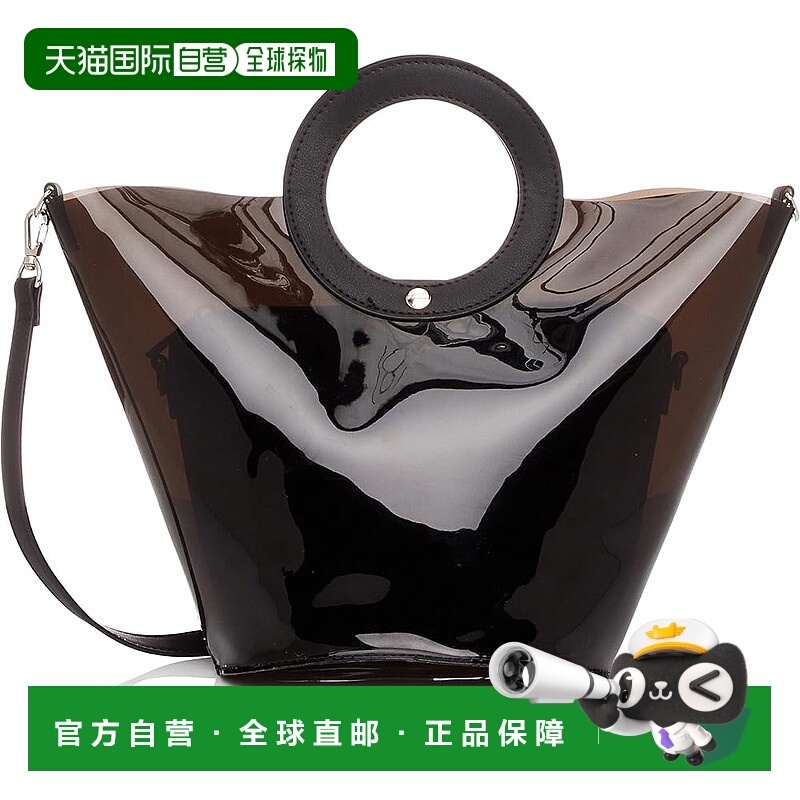 【日本直邮】Legato Largo PVC托特包 春夏 黑色斜挎包单肩包