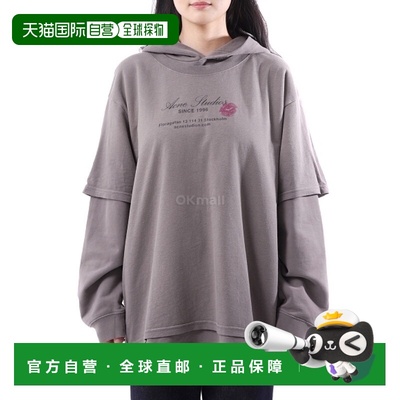 韩国直邮Acne Studios AI0160 902 兜帽/拉链卫衣假两件