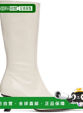 1h可退 香港直邮潮奢 miista 女士 白色 Rilla 中筒靴 MI5544女鞋