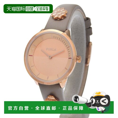 日本直邮FURLA 女士手表 GP×皮革 玫瑰金 PIN 31mm 2H DIAL IVOR