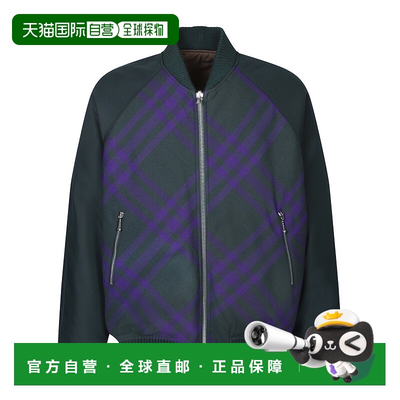 香港直邮BURBERRY 男士夹克 8078899B7483 AW2023 绿色 Reversibl