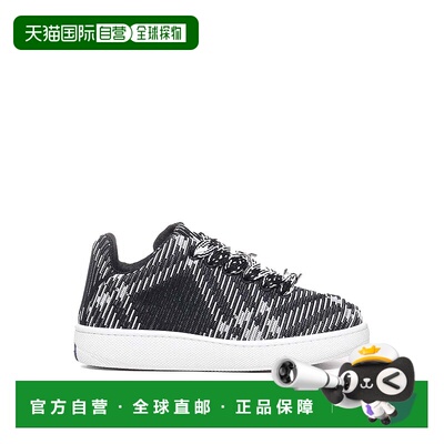 香港直邮BURBERRY 男士运动鞋 8083477 AW2024 黑色 Box Sneaker