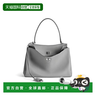 欧洲直邮BALENCIAGA（2025）女士中号Rodeo云灰色手提包斜挎包