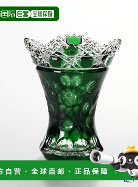 日本直邮Meissen Meissen 水晶花瓶（绿色）13cm MFO132013G 花瓶