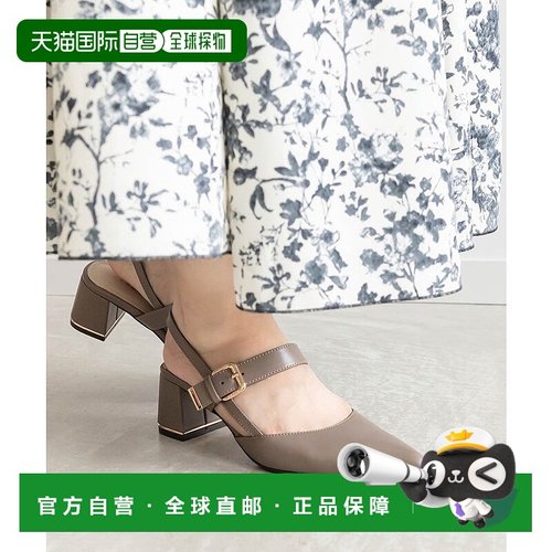 日本直邮Randa 金色部件后带绑带高跟鞋 RA041BW14838 金色