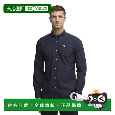 1h可退 香港直邮Barbour 男士衬衫 MSH5753NY91 SS2026 黑色 TREE