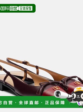 1h可退 香港直邮valentino 华伦天奴 女士 Valet Du Roi 皮质芭蕾