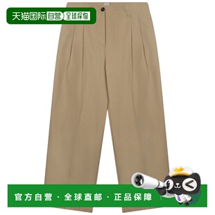 子 1h可退 宽松斜纹棉布裤 女士 242WRB1641FB0103 香港直邮toteme