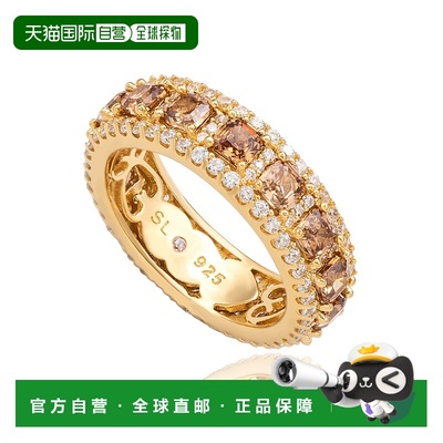 自营Suzy Levian Sterling Silver Pink Sapphire Diamond Accent