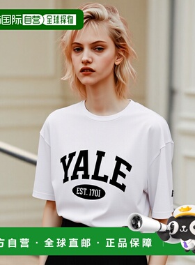 韩国直邮YALE (23SS) 2 TONE ARCH TEE WHITET恤YC2SS0041WH