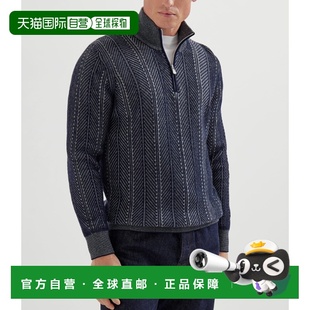 Cucinelli 蓝色毛线衫 布内罗 男士 古奇拉利 香港直邮Brunello