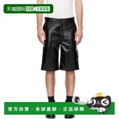 香港直邮Courreges Vinyl 男士 1h可退 黑色 Hammer 短裤 126CSH0