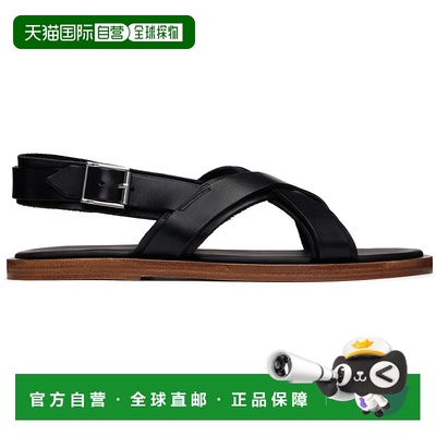 1h可退 香港直邮潮奢 A.P.C. 男士 黑色 Lou 凉鞋 PXBVGH51090