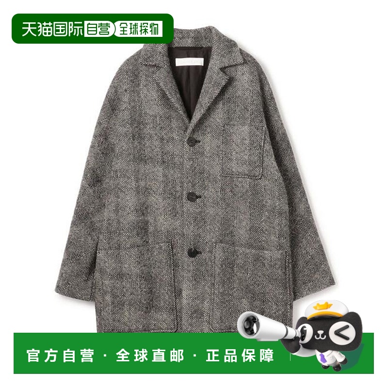 1h可退 日本直邮TOMORROWLAND 宽版人字纹蝙蝠袖夹克大衣