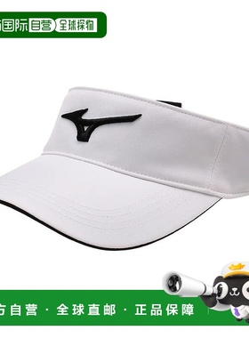 【日本直邮】Mizuno美津浓高尔夫帽 付调节E2MWA021男 白/黑 均码