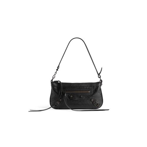 BALENCIAGA (2025) 女士 Le City 斜挎包（黑色）