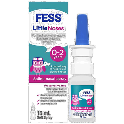 澳大利亚直邮Fess 婴幼儿盐水通鼻喷雾剂 15ml/盒