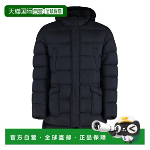 1h可退 香港直邮Herno 男士 黑色锦纶大衣 PI003ULEM0212456Z9300