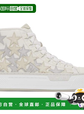 1h可退 香港直邮AMIRI 男士 白色 Stars Court 高帮运动鞋 PS23MF