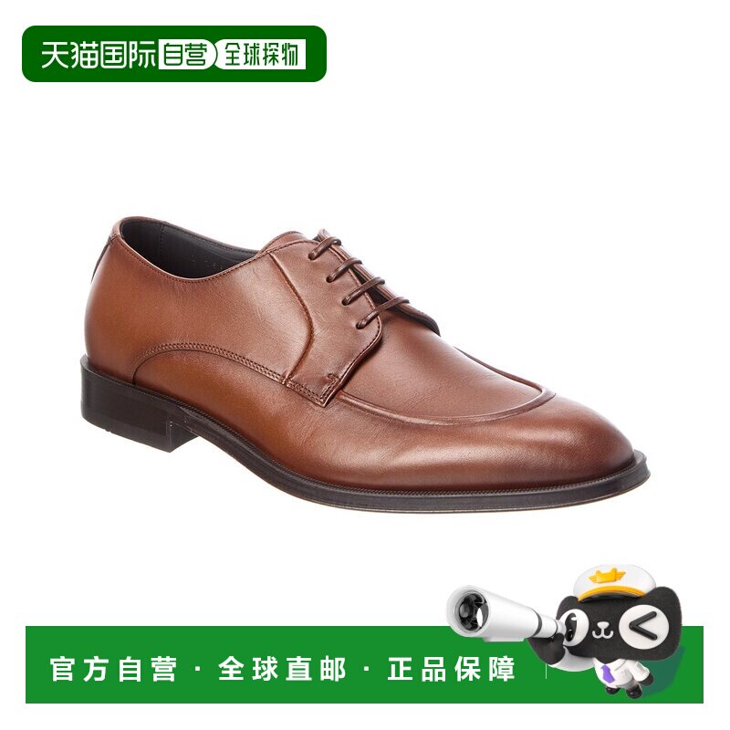 自营Hugo Boss Derrek皮革德比-棕色 德比鞋男鞋美国直发奥莱图片
