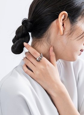 JUNRed 中性风大号平链项链  2024CANZ74220