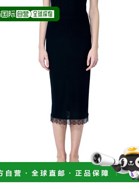 1h可退 香港直邮The Row 女士 Indira 半裙 8438Y136 black黑色