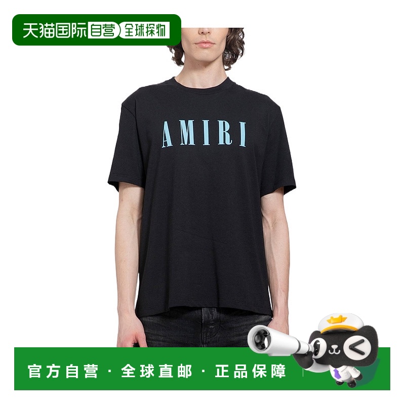 香港直邮Amiri 短袖圆领T恤 PS24MJL036