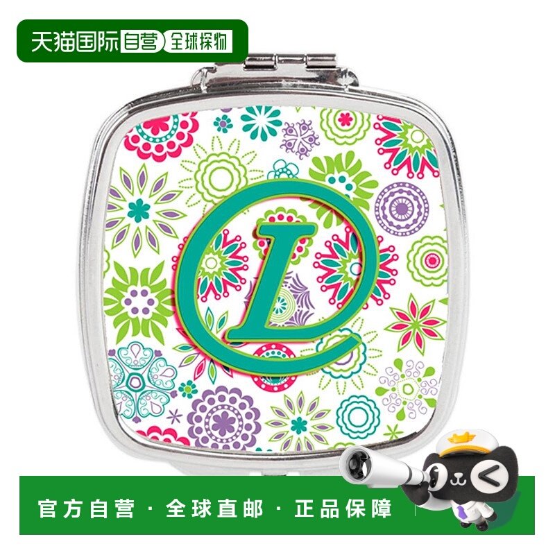 自营 Carolines Treasures CJ2011-LSCM 字母 L 花朵粉红色正品