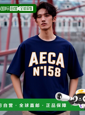 韩国直邮AECA WHITE 男士T恤AWCMSSBDTTSSO015A2LB TEAM AECA HAL