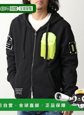 日本直邮HYDROGEN COLLEGE 全拉链连帽衫 MZ0002 男士拉链卫衣带0
