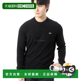 韩国直邮Lacoste毛衣男女同款黑色圆领针织舒适透气AH1985-031