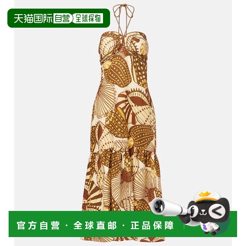 香港直邮FARMRIO/Shell女士中长连衣裙