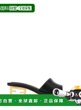 香港直邮Fendi 芬迪 女士 徽标拖鞋 8R8412NBA black黑色 舒适时