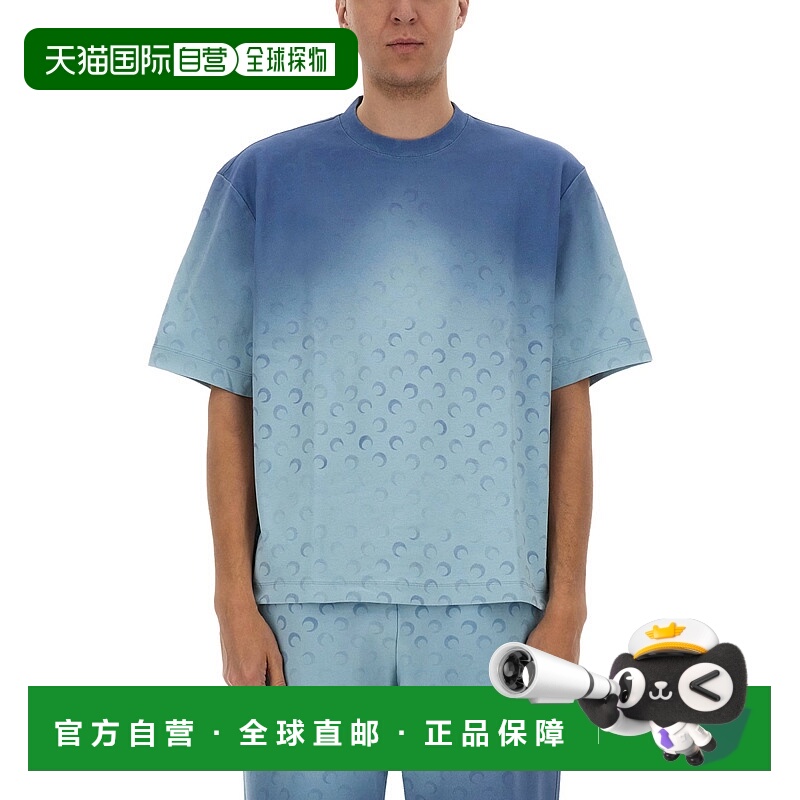 1h可退 香港直邮MARINE SERRE 男士T恤 UTT001ACJER0070BL05 SS20