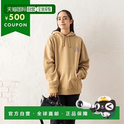 日本直邮HUF 大衣三重三角形棕色男士女士男女通用 HUF PF00572 O