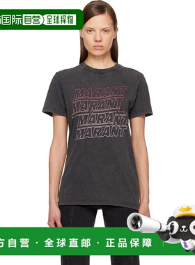 1h可退 香港直邮潮奢 ISABEL MARANT 女士 黑色 Zoeline T 恤 TS0